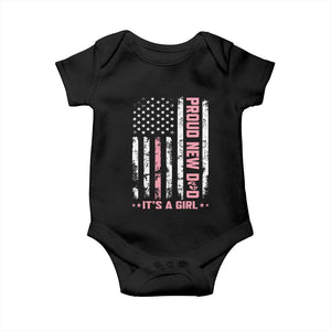 Proud New Dad Its A Girl Baby Onesie Patriotic First Fathers Day Gift TS12 Black Print Your Wear