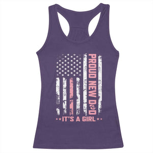 Proud New Dad Its A Girl Racerback Tank Top Patriotic First Fathers Day Gift TS12 Purple Print Your Wear
