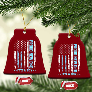 Proud New Dad Its A Boy Ceramic Ornament Patriotic First Fathers Day Gift TS12 Print Your Wear