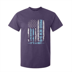 Proud New Dad Its A Boy T Shirt For Kid Patriotic First Fathers Day Gift TS12 Purple Print Your Wear