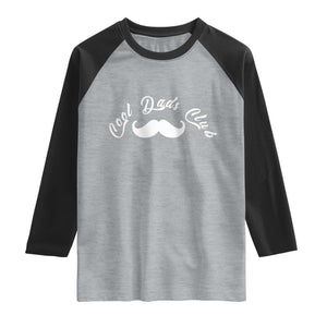 Cool Dad Club Raglan Shirt Coolest Dad Ever Birthday Gift TS12 Heather Gray Black Print Your Wear