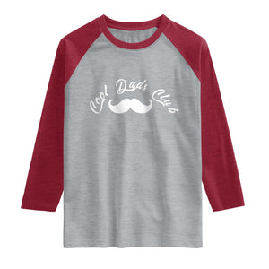 Cool Dad Club Raglan Shirt Coolest Dad Ever Birthday Gift TS12 Heather Gray Heather Red Print Your Wear