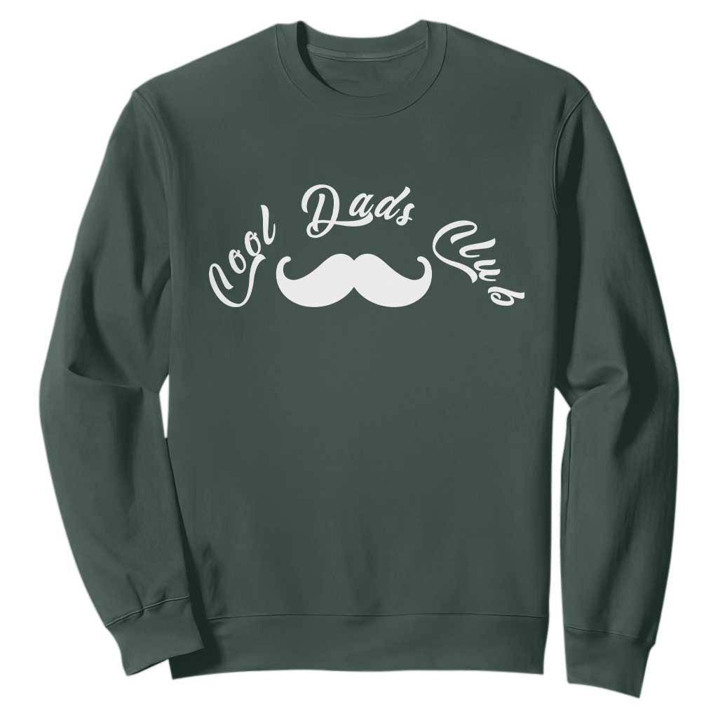 Cool Dad Club Sweatshirt Coolest Dad Ever Birthday Gift TS12 Dark Forest Green Print Your Wear
