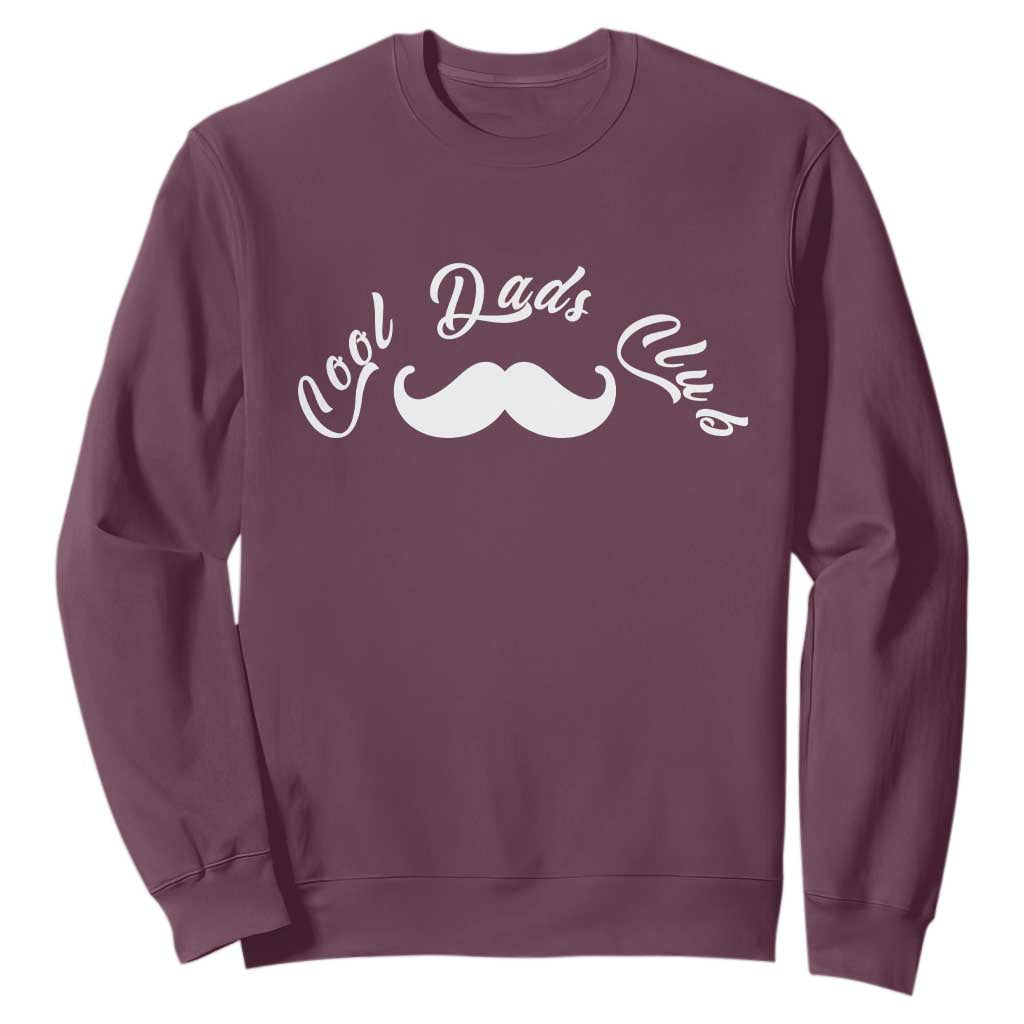 Cool Dad Club Sweatshirt Coolest Dad Ever Birthday Gift TS12 Maroon Print Your Wear