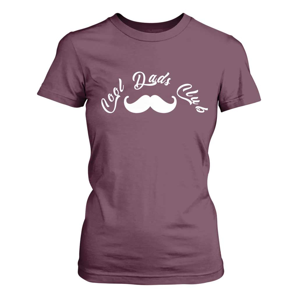 Cool Dad Club T Shirt For Women Coolest Dad Ever Birthday Gift TS12 Maroon Print Your Wear