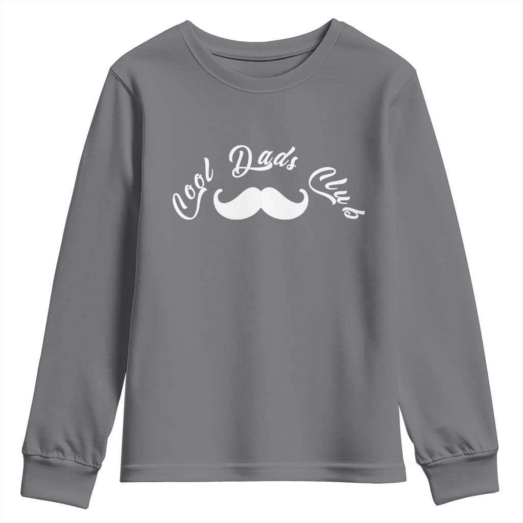 Cool Dad Club Youth Sweatshirt Coolest Dad Ever Birthday Gift TS12 Charcoal Print Your Wear