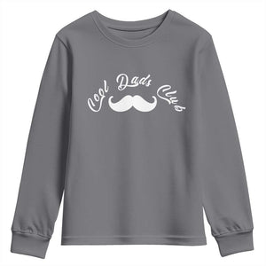 Cool Dad Club Youth Sweatshirt Coolest Dad Ever Birthday Gift TS12 Charcoal Print Your Wear