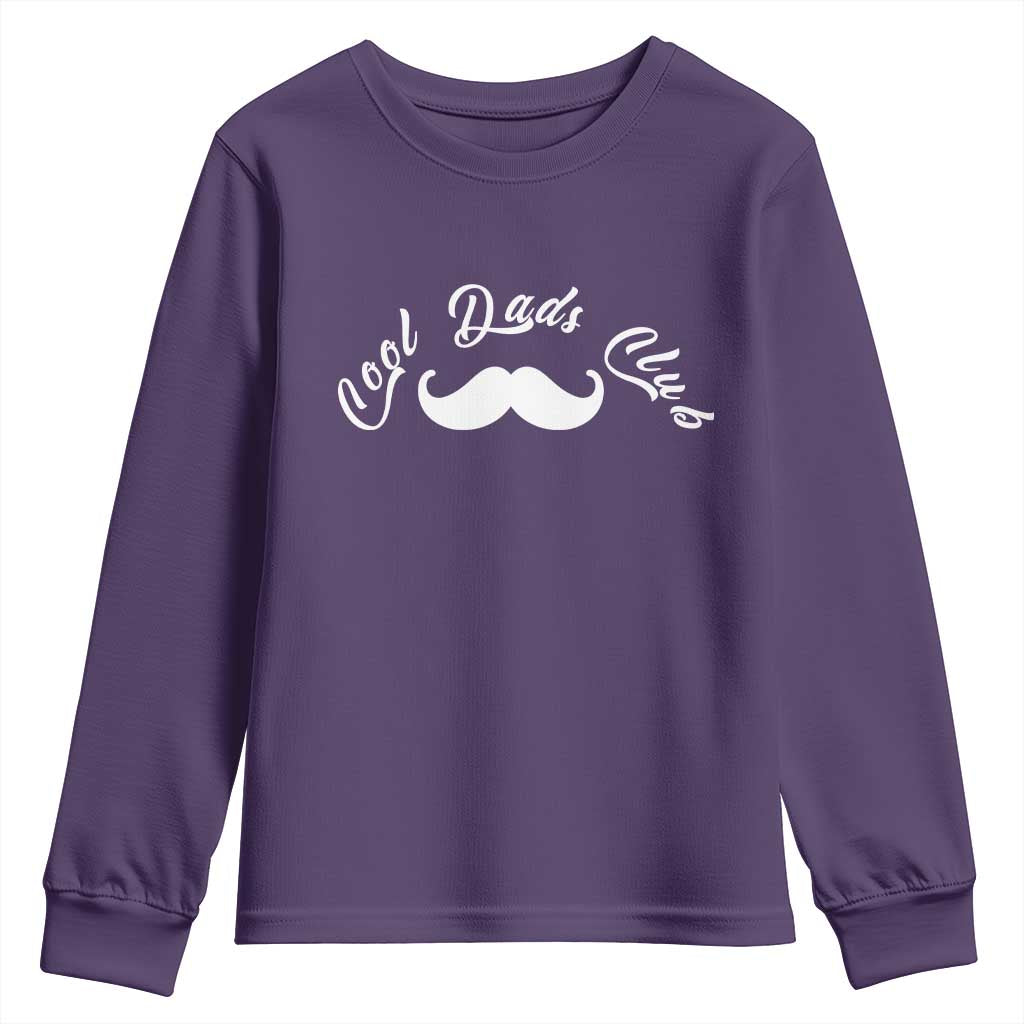 Cool Dad Club Youth Sweatshirt Coolest Dad Ever Birthday Gift TS12 Purple Print Your Wear