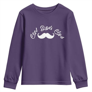 Cool Dad Club Youth Sweatshirt Coolest Dad Ever Birthday Gift TS12 Purple Print Your Wear