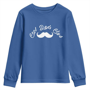 Cool Dad Club Youth Sweatshirt Coolest Dad Ever Birthday Gift TS12 Royal Blue Print Your Wear