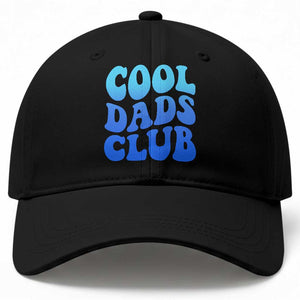 Cool Dads Club Blue Typography Baseball Cap Fathers Day Gift TS12 Print Your Wear