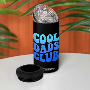 Cool Dads Club Blue Typography 4 in 1 Can Cooler Tumbler Fathers Day Gift TS12 Print Your Wear