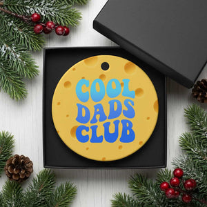 Cool Dads Club Blue Typography Ceramic Ornament Fathers Day Gift TS12 1pc Yellow Cheese Print Your Wear