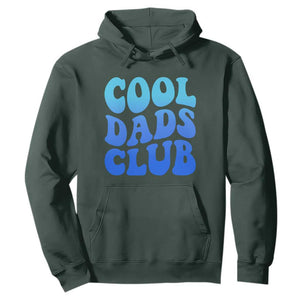 Cool Dads Club Blue Typography Hoodie Fathers Day Gift TS12 Dark Forest Green Print Your Wear