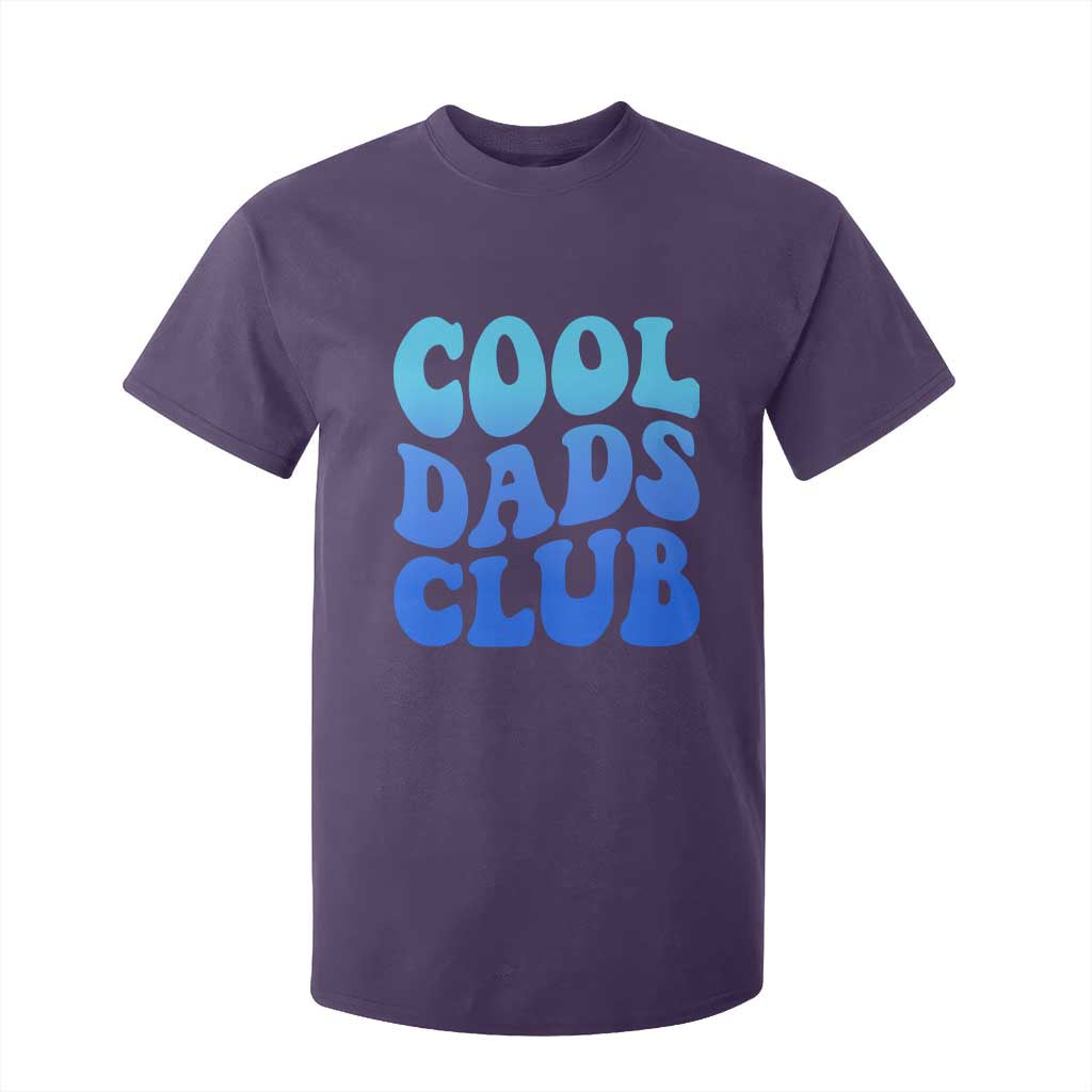 Cool Dads Club Blue Typography T Shirt For Kid Fathers Day Gift TS12 Purple Print Your Wear