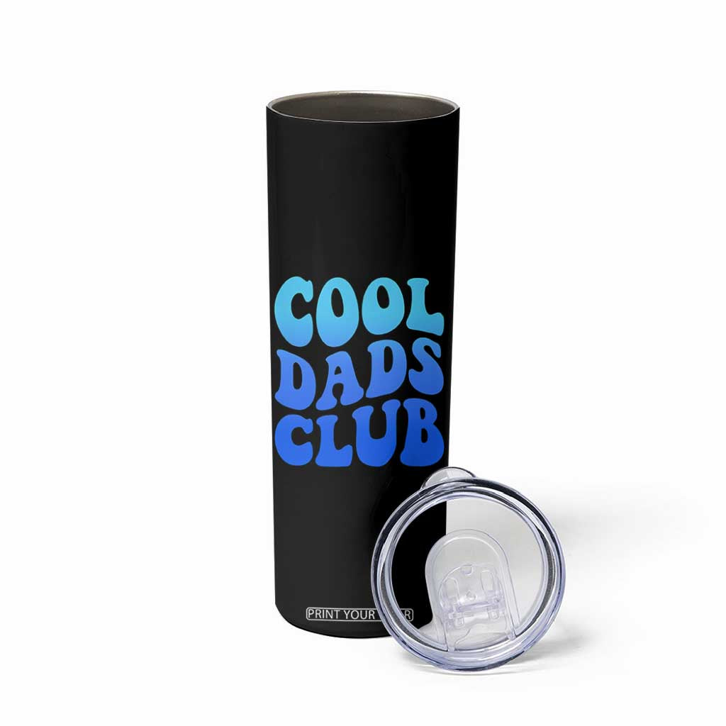 Cool Dads Club Blue Typography Skinny Tumbler Fathers Day Gift TS12 Print Your Wear