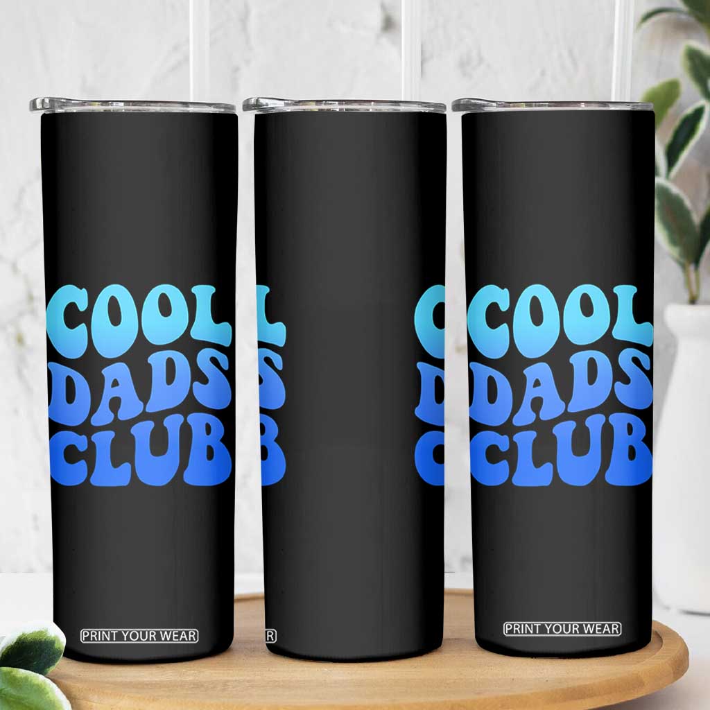 Cool Dads Club Blue Typography Skinny Tumbler Fathers Day Gift TS12 Print Your Wear