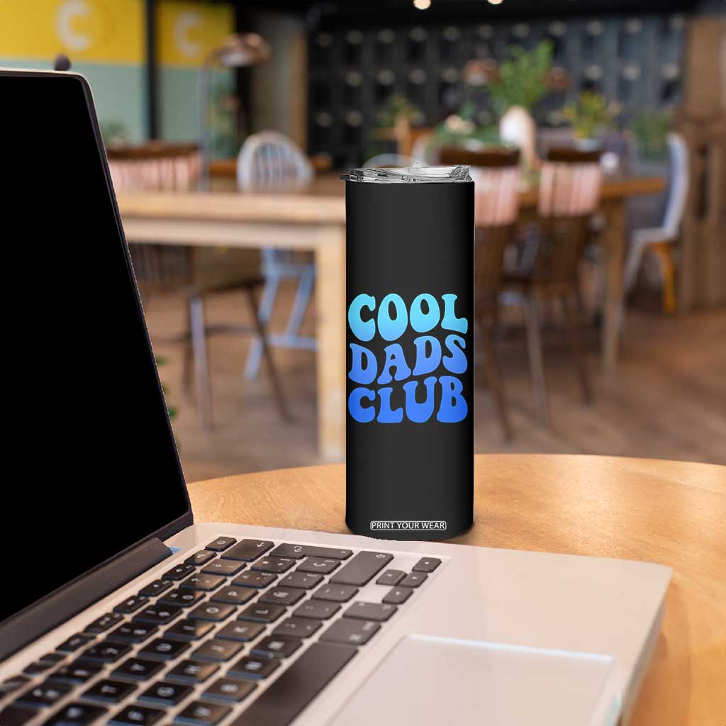 Cool Dads Club Blue Typography Skinny Tumbler Fathers Day Gift TS12 Print Your Wear