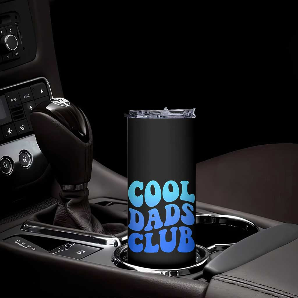 Cool Dads Club Blue Typography Skinny Tumbler Fathers Day Gift TS12 Print Your Wear