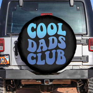 Cool Dads Club Blue Typography Spare Tire Cover Fathers Day Gift TS12 No hole Black Print Your Wear