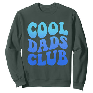 Cool Dads Club Blue Typography Sweatshirt Fathers Day Gift TS12 Dark Forest Green Print Your Wear