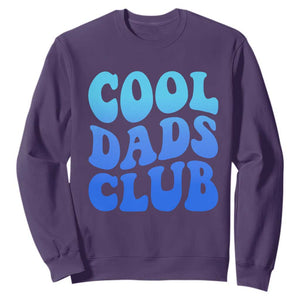Cool Dads Club Blue Typography Sweatshirt Fathers Day Gift TS12 Purple Print Your Wear