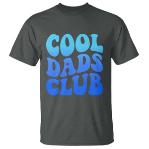 Cool Dads Club Blue Typography T Shirt Fathers Day Gift TS12 Dark Heather Print Your Wear