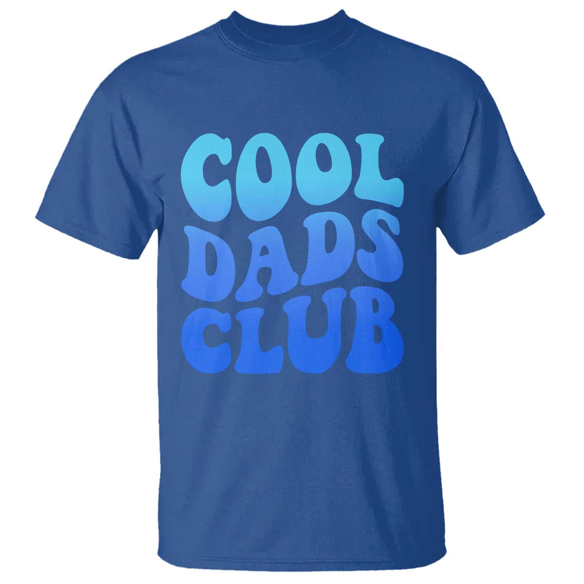 Cool Dads Club Blue Typography T Shirt Fathers Day Gift TS12 Royal Blue Print Your Wear