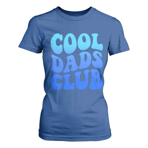 Cool Dads Club Blue Typography T Shirt For Women Fathers Day Gift TS12 Royal Blue Print Your Wear