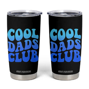 Cool Dads Club Blue Typography Tumbler Cup Fathers Day Gift TS12 Black Print Your Wear