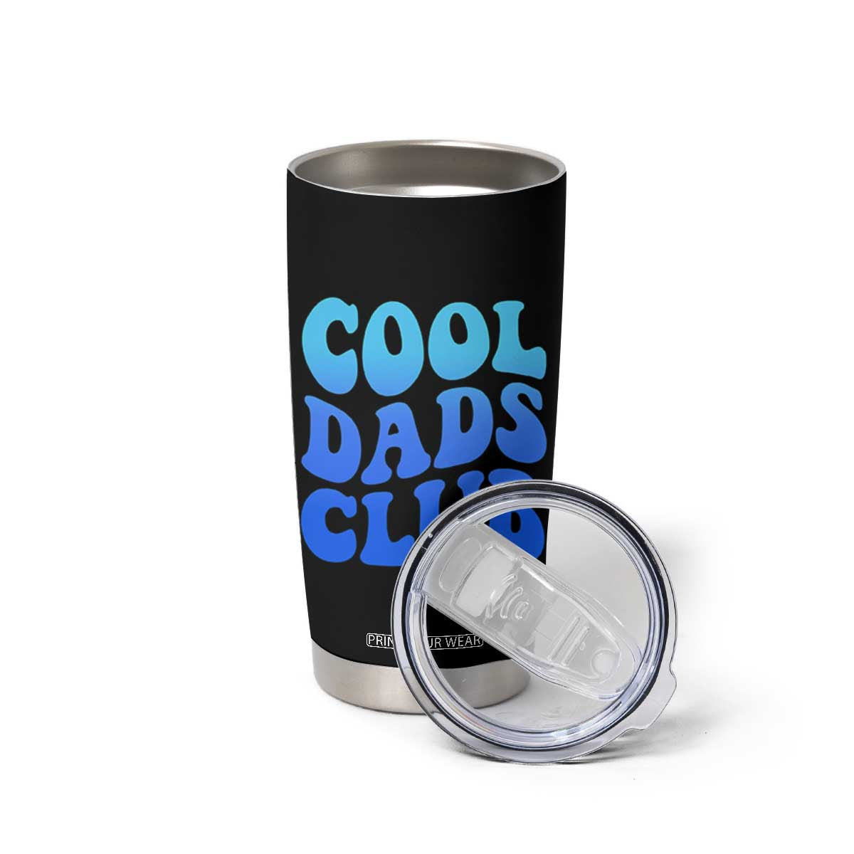 Cool Dads Club Blue Typography Tumbler Cup Fathers Day Gift TS12 Print Your Wear