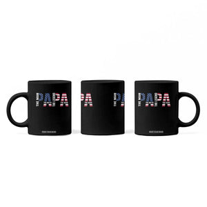 Vintage American Flag Papa The Man The Myth The Legend Coffee Mug Fathers Day Gift TS12 Print Your Wear