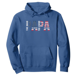 Vintage American Flag Papa The Man The Myth The Legend Hoodie Fathers Day Gift TS12 Royal Blue Print Your Wear