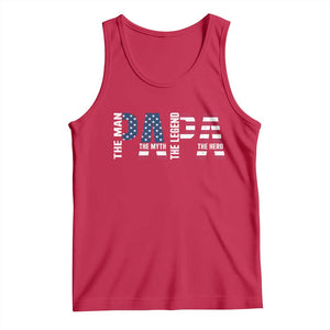 Vintage American Flag Papa The Man The Myth The Legend Tank Top Fathers Day Gift TS12 Red Print Your Wear
