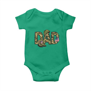 Proud Army Dad USA Flag Camo Baby Onesie Fathers Day Gift TS12 Irish Green Print Your Wear