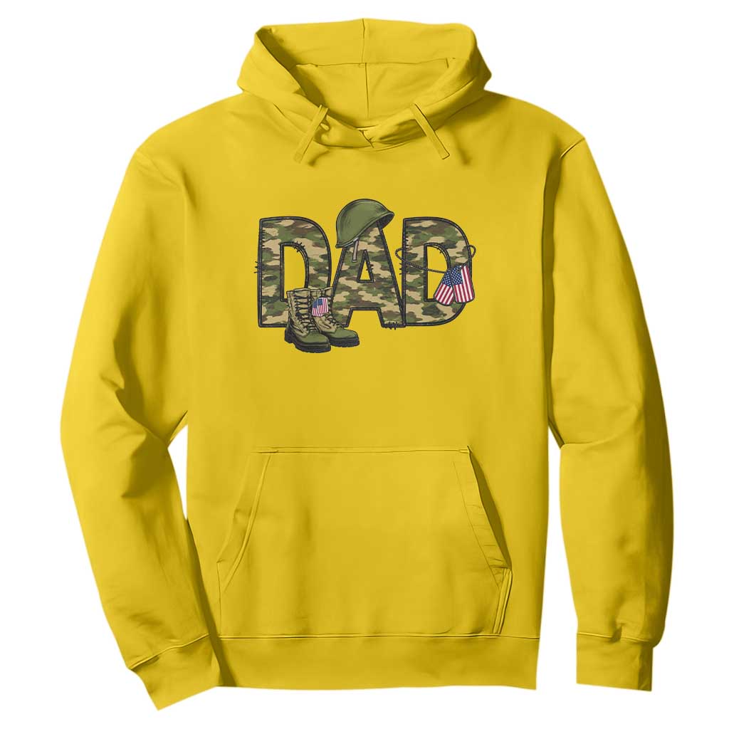 Proud Army Dad USA Flag Camo Hoodie Fathers Day Gift TS12 Daisy Print Your Wear