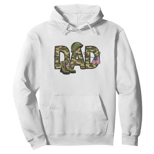 Proud Army Dad USA Flag Camo Hoodie Fathers Day Gift TS12 White Print Your Wear