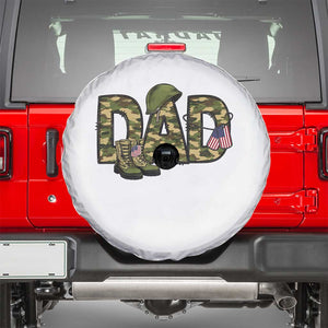 Proud Army Dad USA Flag Camo Spare Tire Cover Fathers Day Gift TS12 White Print Your Wear