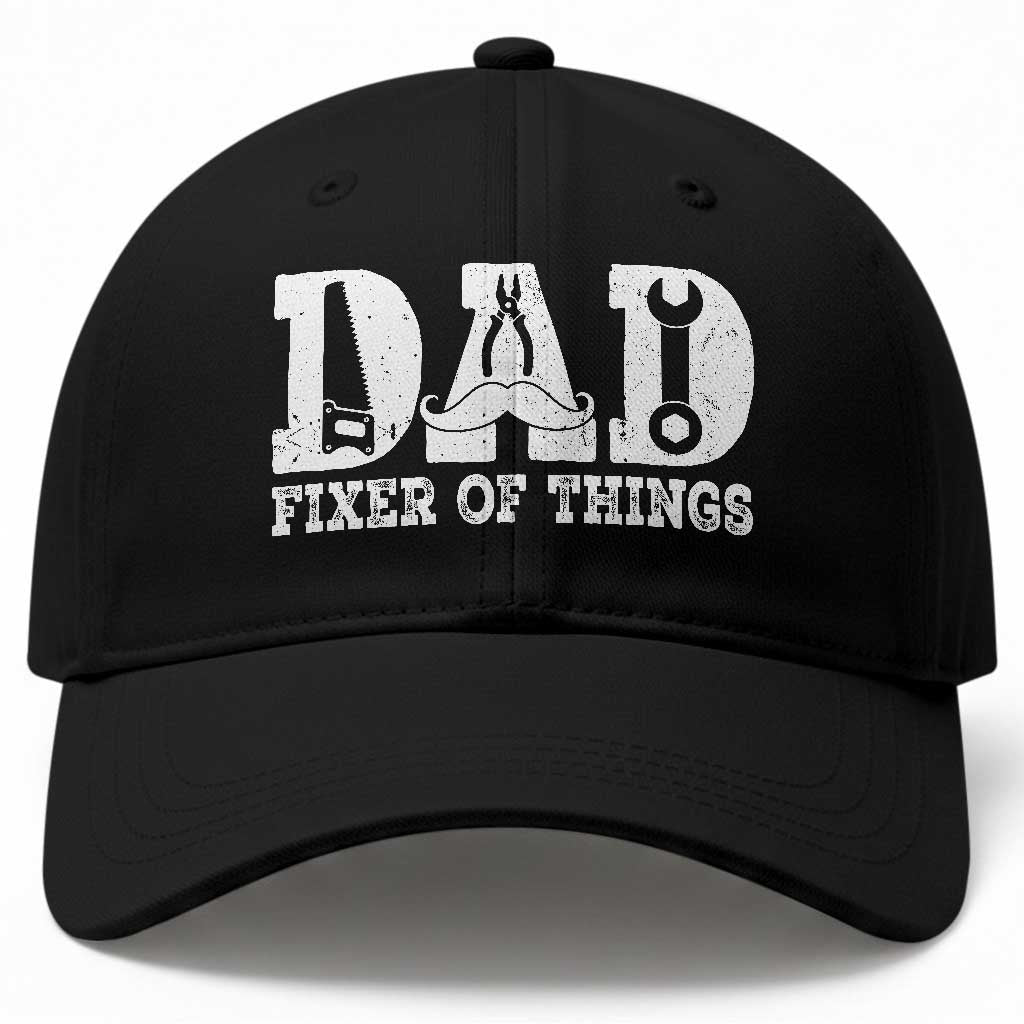 Handyman Dad Fixer Of Everything Baseball Cap Funny Garage Papa TS12 Print Your Wear