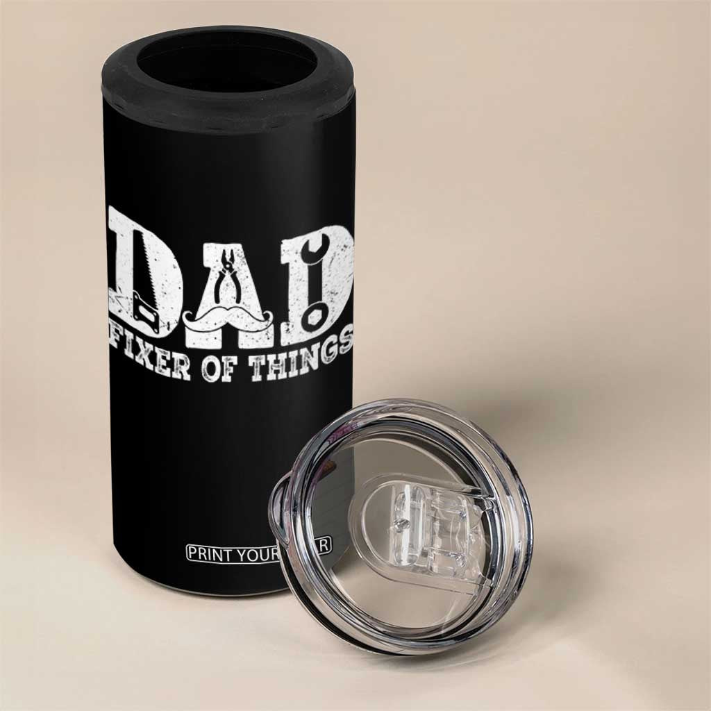 Handyman Dad Fixer Of Everything 4 in 1 Can Cooler Tumbler Funny Garage Papa TS12 Print Your Wear