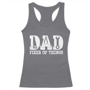 Handyman Dad Fixer Of Everything Racerback Tank Top Funny Garage Papa TS12 Charcoal Print Your Wear