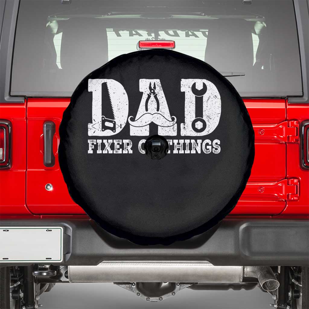 Handyman Dad Fixer Of Everything Spare Tire Cover Funny Garage Papa TS12 Black Print Your Wear