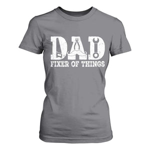 Handyman Dad Fixer Of Everything T Shirt For Women Funny Garage Papa TS12 Charcoal Print Your Wear