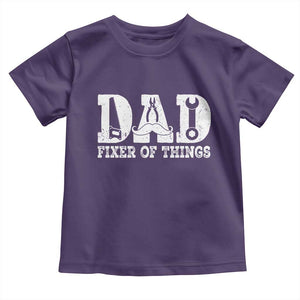 Handyman Dad Fixer Of Everything Toddler T Shirt Funny Garage Papa TS12 Purple Print Your Wear