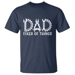 Dad Fixer Of Everything Garage Life T Shirt Auto Mechanic Fathers Day Gift TS12 Navy Print Your Wear