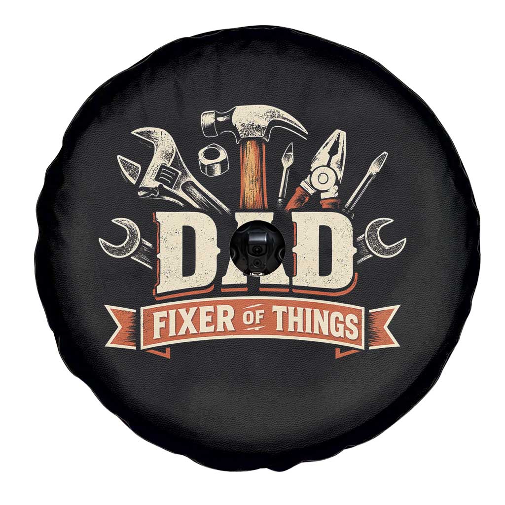 Mechanic Dad Fixer Of All Things Spare Tire Cover Funny Auto Repair Fathers Day TS12 Print Your Wear