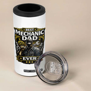 Best Mechanic Dad Ever 4 in 1 Can Cooler Tumbler Auto Repair Fathers Day Graphic TS12 Print Your Wear