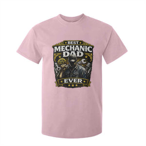 Best Mechanic Dad Ever T Shirt For Kid Auto Repair Fathers Day Graphic TS12 Light Pink Print Your Wear