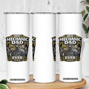 Best Mechanic Dad Ever Skinny Tumbler Auto Repair Fathers Day Graphic TS12 Print Your Wear