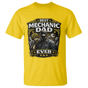 Best Mechanic Dad Ever T Shirt Auto Repair Fathers Day Graphic TS12 Daisy Print Your Wear